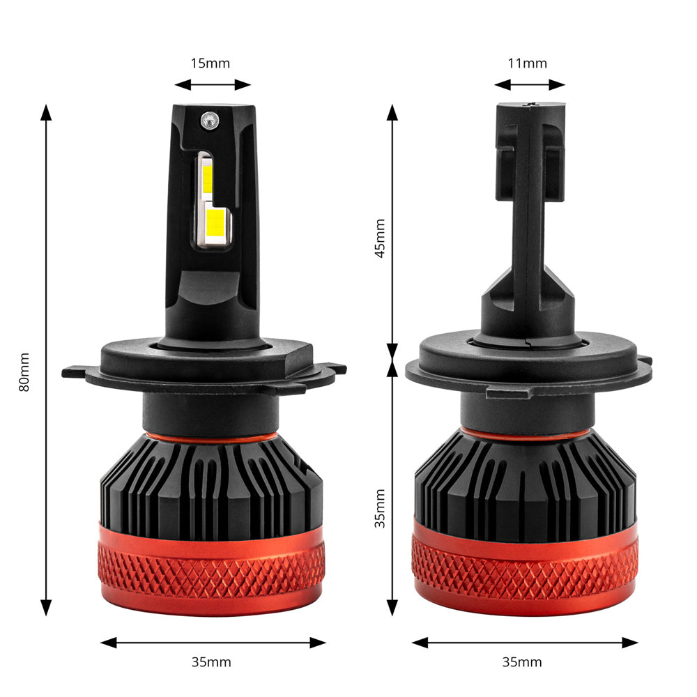 H4 LED Headlight Bulbs / 12V - spo-cs-disabled - spo-default - spo-disabled - spo-notify-me-disabled