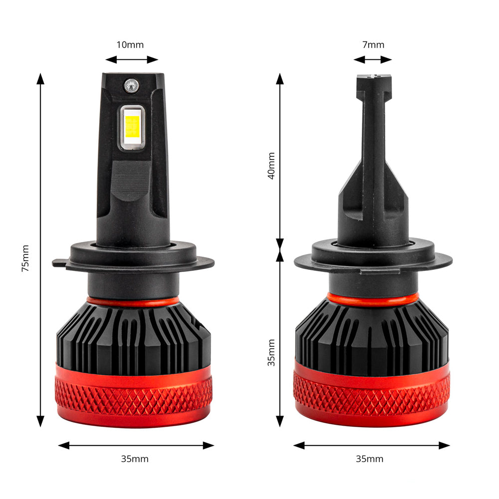 H7 LED Headlight Bulbs / 12V - spo-cs-disabled - spo-default - spo-disabled - spo-notify-me-disabled