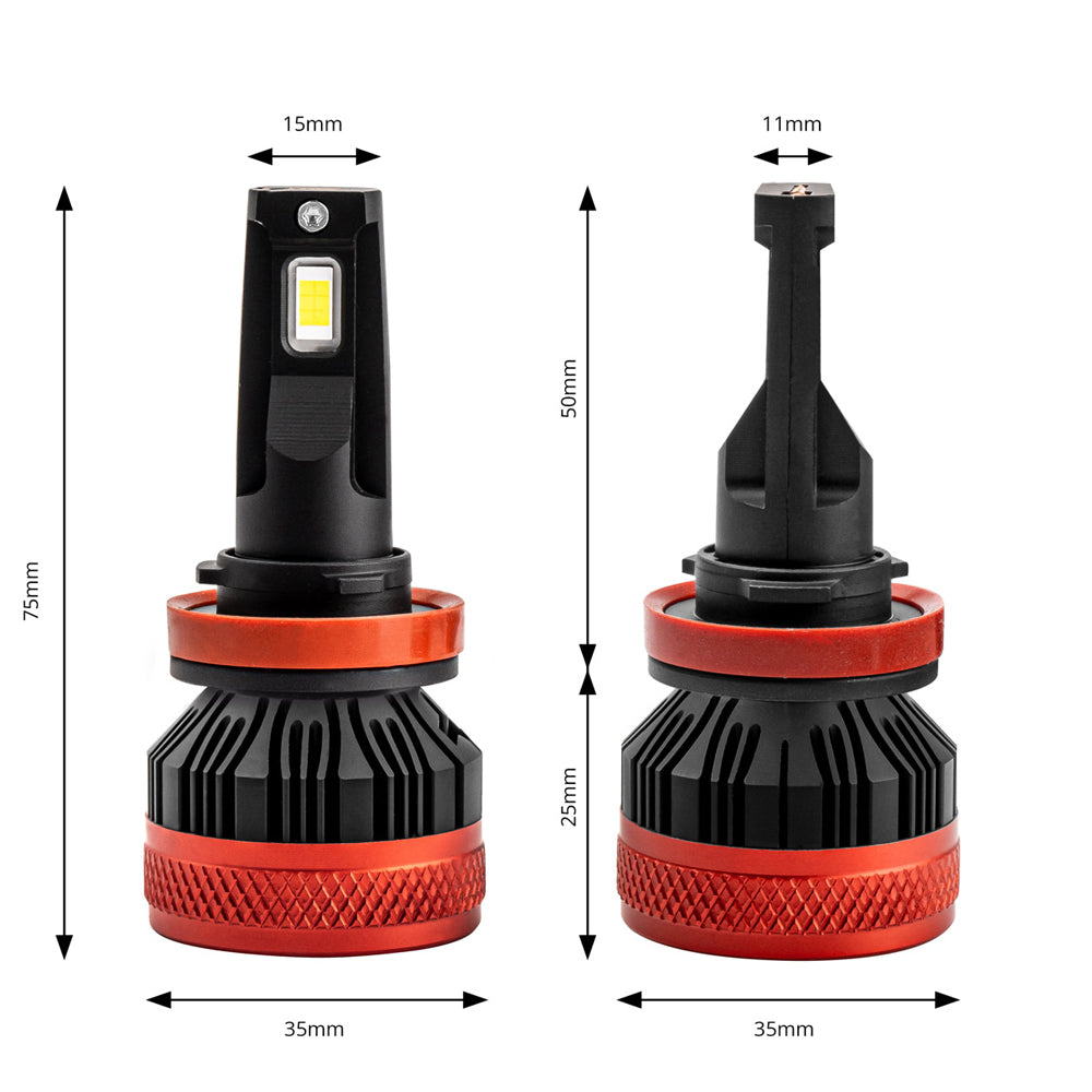 H8, H9, H11 LED Headlight Bulbs / 12V - spo-cs-disabled - spo-default - spo-disabled - spo-notify-me-disabled