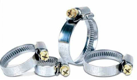 thumbnail image 2 of Missingparts Yellow Galvanized Hose Clamps – Vintage Car, Made In Germany 2 of 5