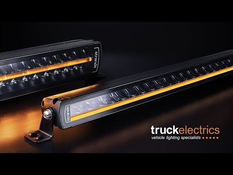 strands siberia led light bar with amber white position light ireland truck lorry short light bar