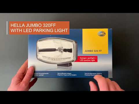 hella jumbo spot light with LED position light for trucks