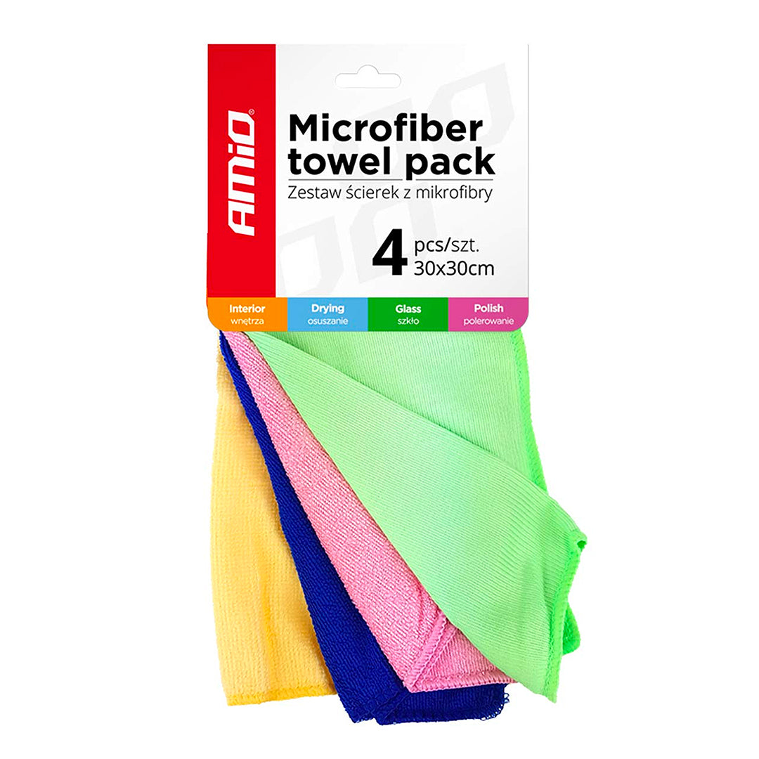Microfibre Cloths Variety Pack - Glass / Polishing / Drying / Cleaning - spo-cs-disabled - spo-default - spo-disabled