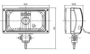 Rectangular Chrome Spot Lamp - spo-cs-disabled - spo-default - spo-disabled - spo-notify-me-disabled