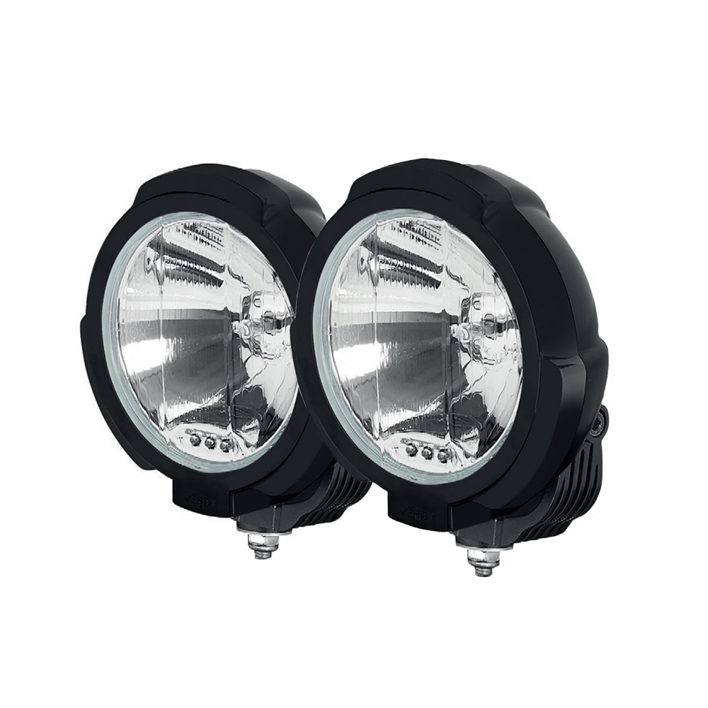 Sim 3229 Spot Lamp with LED Position Light chrome silver jeep rally car bull bar set of 2