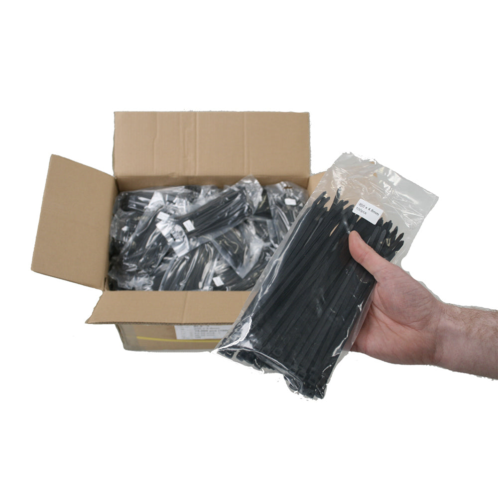 Wholesale Bulk Box of Cable Ties / 200 x 4.8mm - spo-cs-disabled - spo-default - spo-disabled - spo-notify-me-disabled