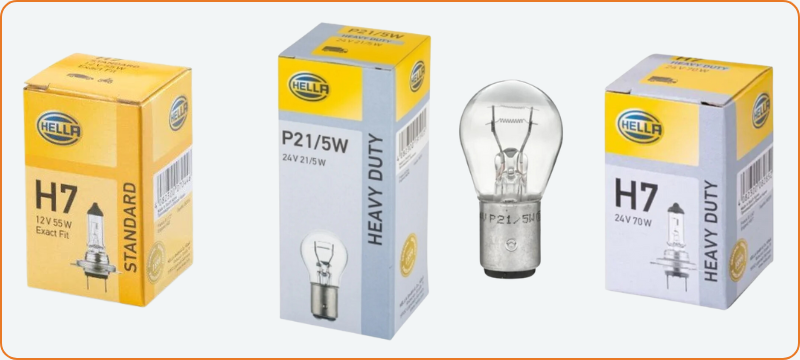 hella bulbs for truck car van