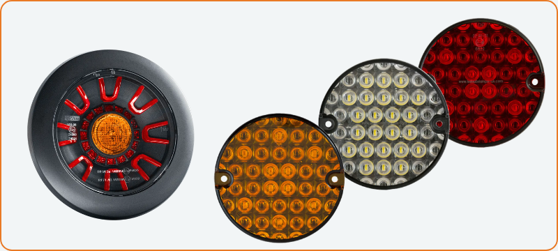 Round Rear Lights
