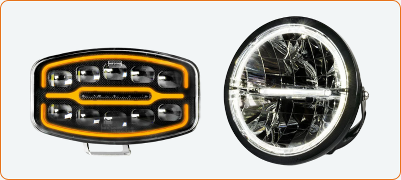 Large 9" Driving Lights