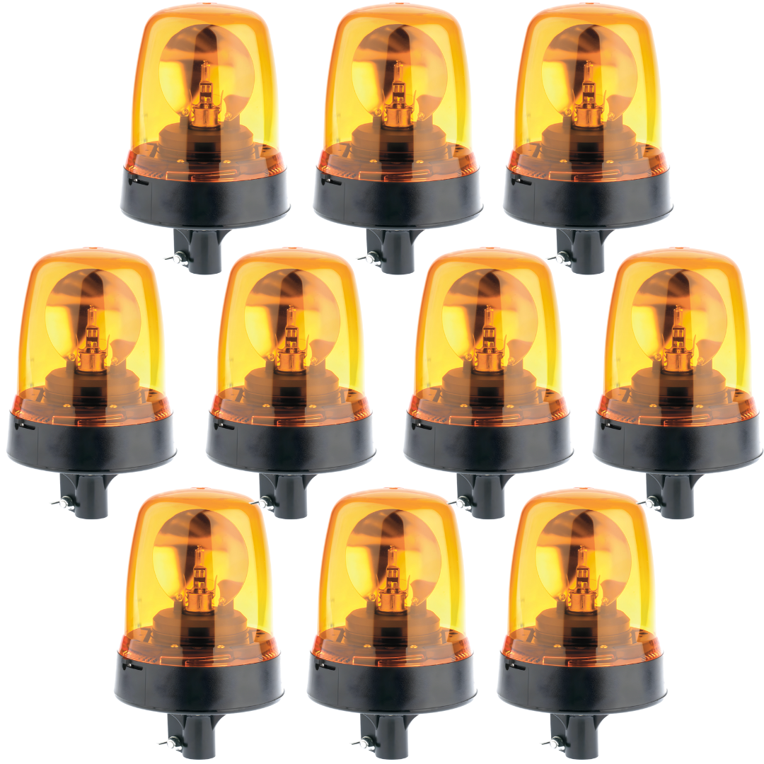 Black Friday / Britax Rotating Bulb Beacon with DIN Base 10 Pack