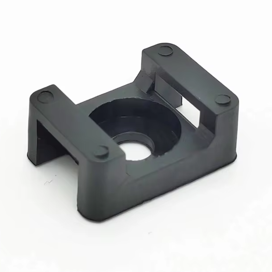 Screw Mount Cable Tie Cradle 9mm Black / Pack of 100