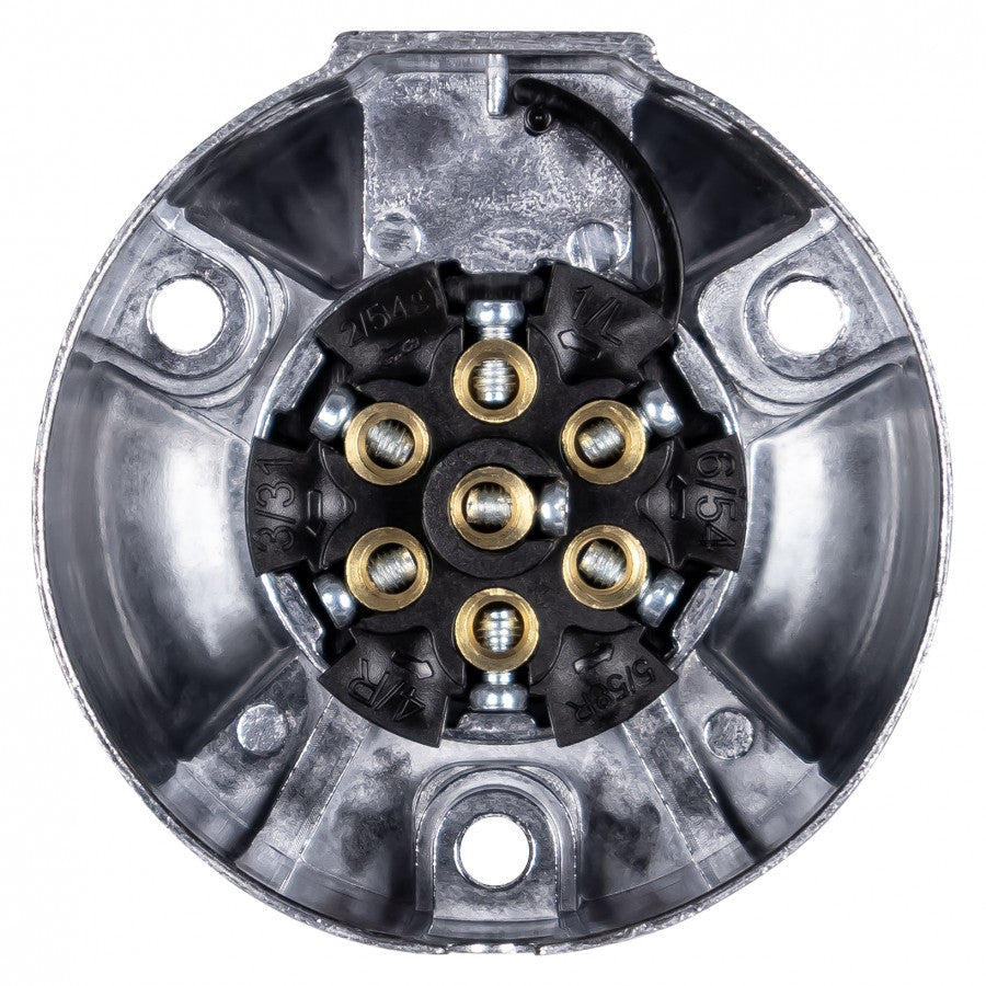 12N Metal Trailer Socket 7 Pole