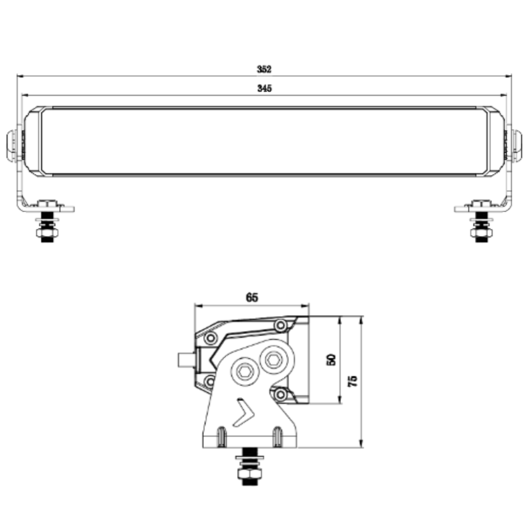 12" LED Light Bar with Strobe