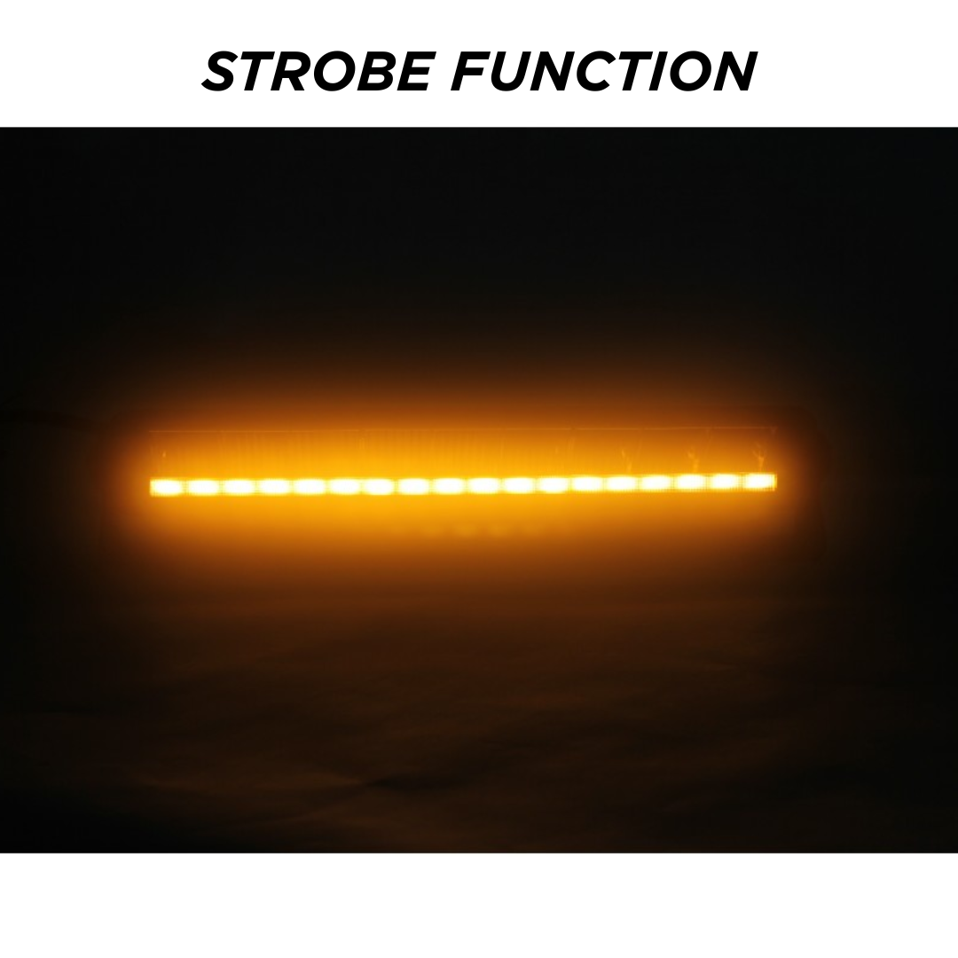 12" LED Light Bar with Strobe dark