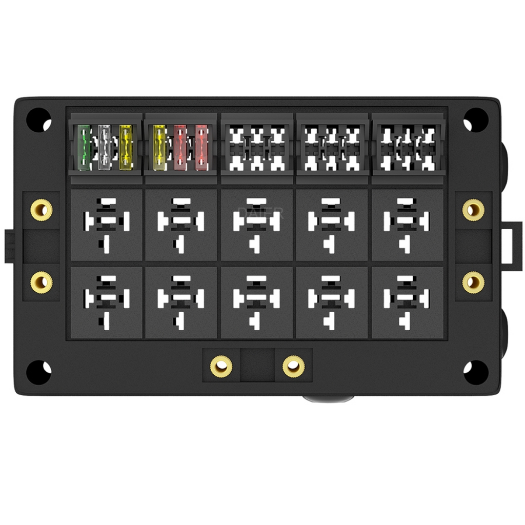 Fuse & Relay Box fits 15 Fuses & 10 Relays UK + Ireland