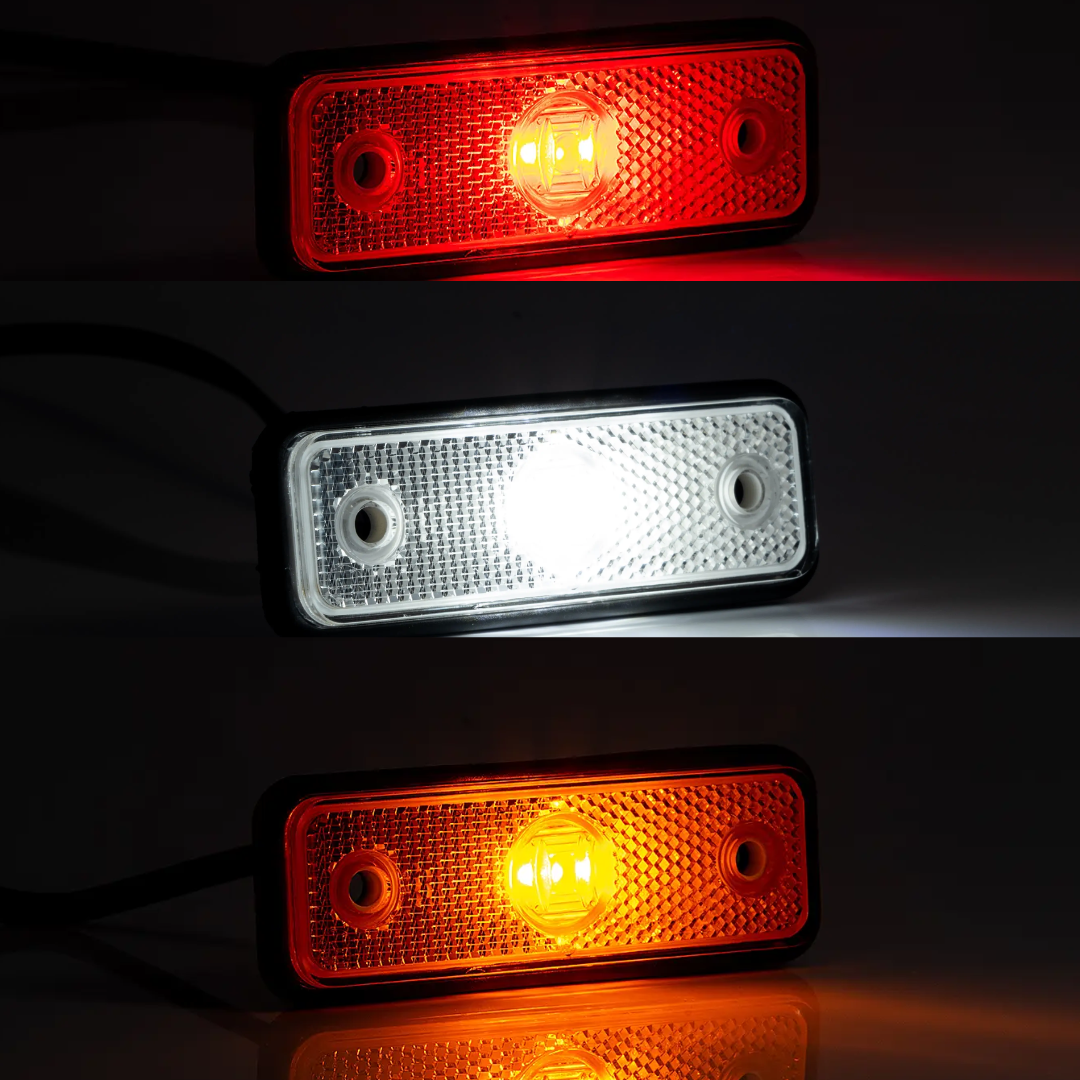 Slimline Rectangular LED Marker Light with Reflector