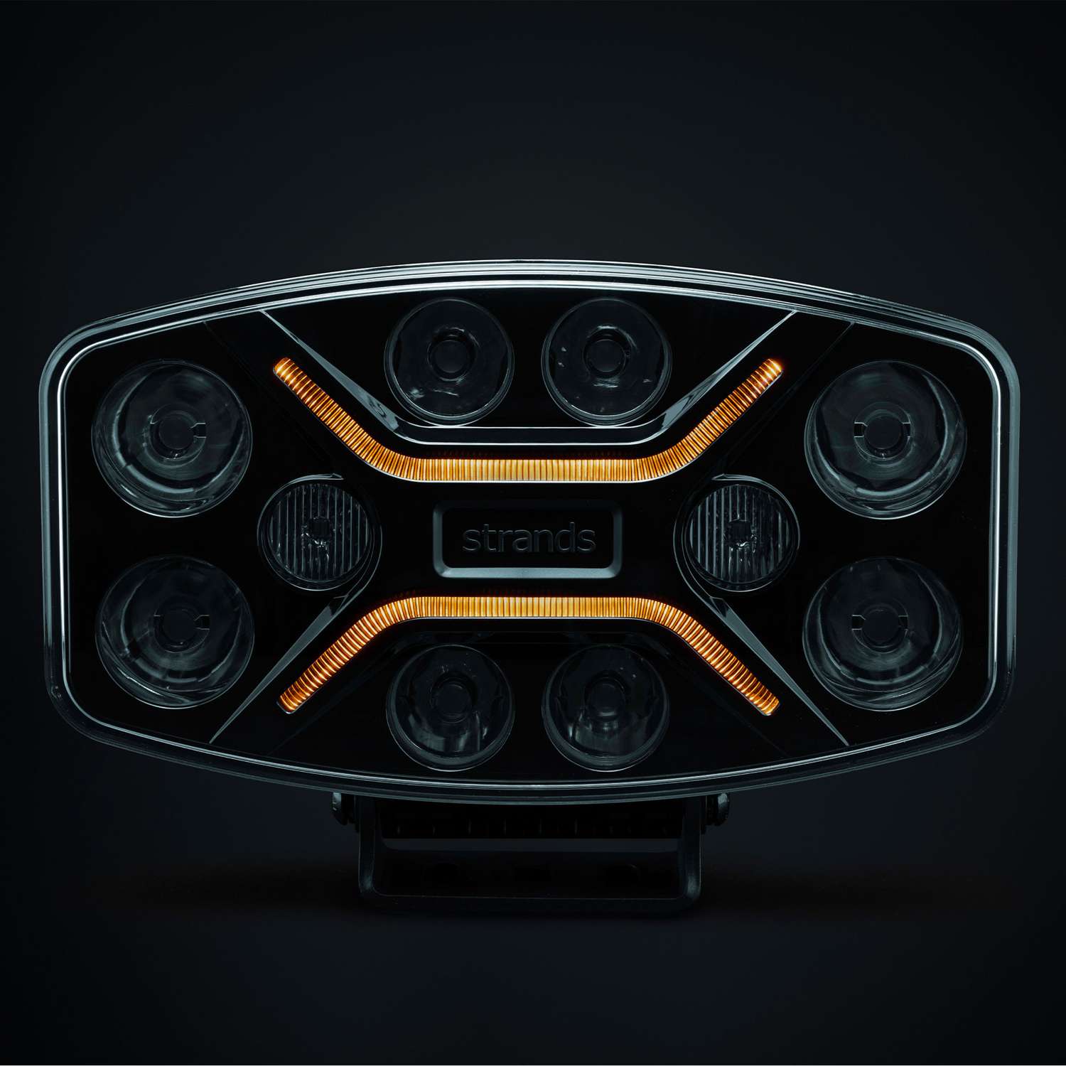 Strands Dark Knight Insane Driving Lamp with Hazard Warning Strobe Lights