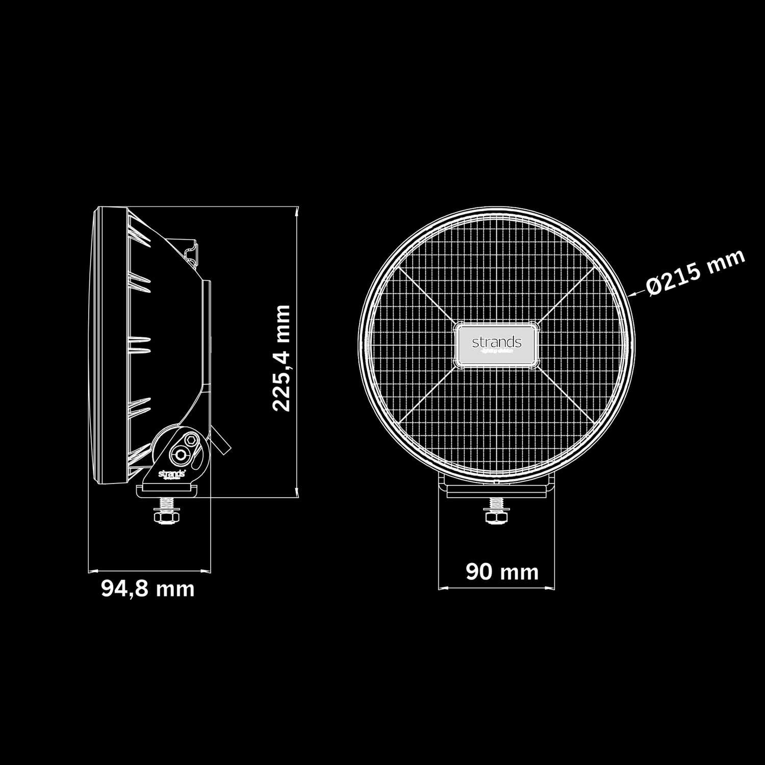 Strands IZE LED OG Driving Light / 9"