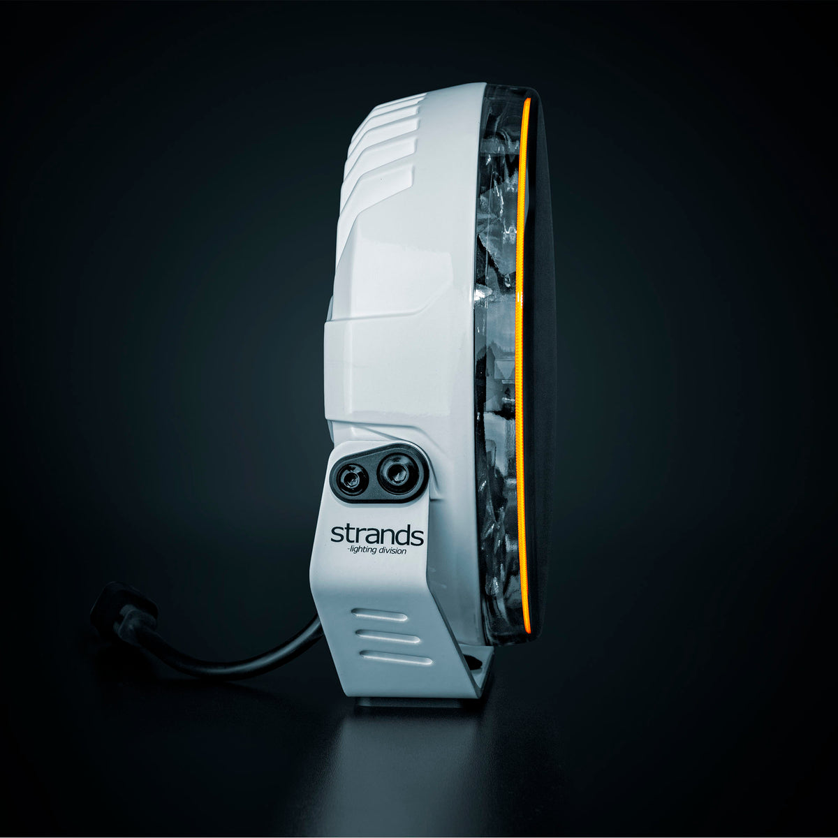 Faro anteriore Strands Firefly PRO con strobo / 9" bianco