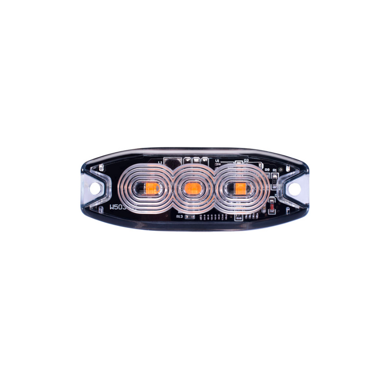 Buy Slimline Hazard Warning Strobe Light / 3 LED / Amber -  for sale