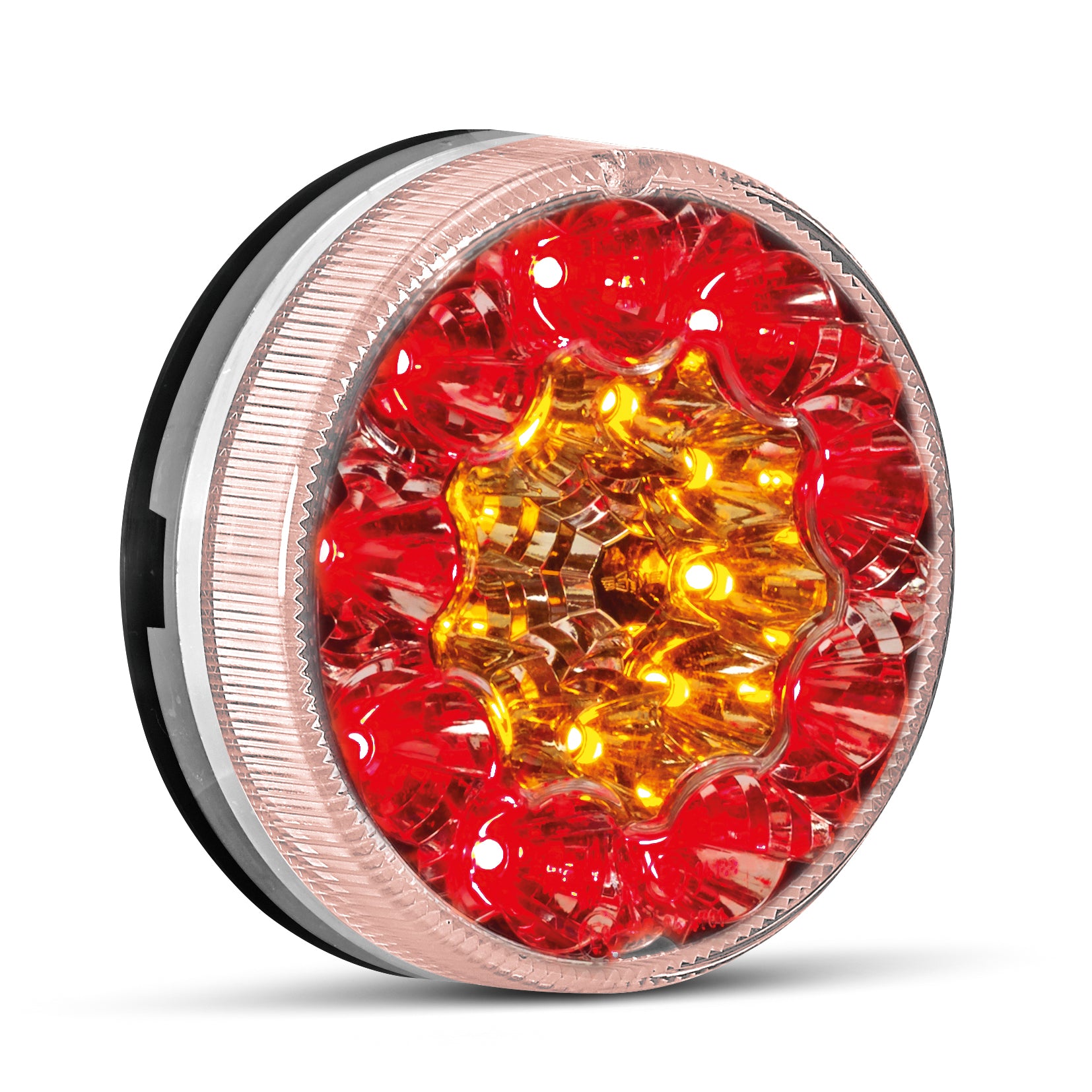 SIM 3188 Round Rear Lights with Dark Lens / 90mm