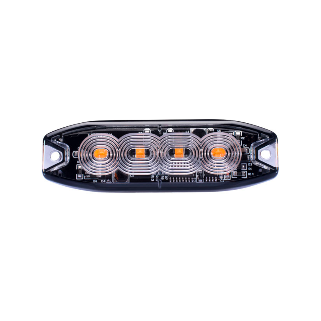 Slimline Hazard Warning Strobe Light / 4 LED / Amber - spo-cs-disabled - spo-default - spo-disabled - spo-notify-me-dis