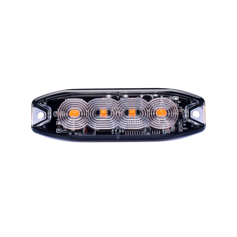 Buy Slimline Hazard Warning Strobe Light / 4 LED / Amber -  for sale
