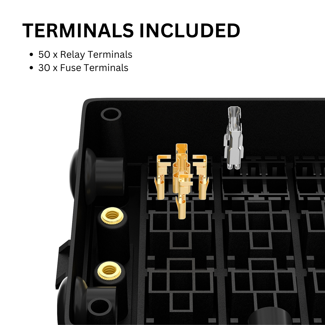 Fuse & Relay Box fits 15 Fuses & 10 Relays UK + Ireland
