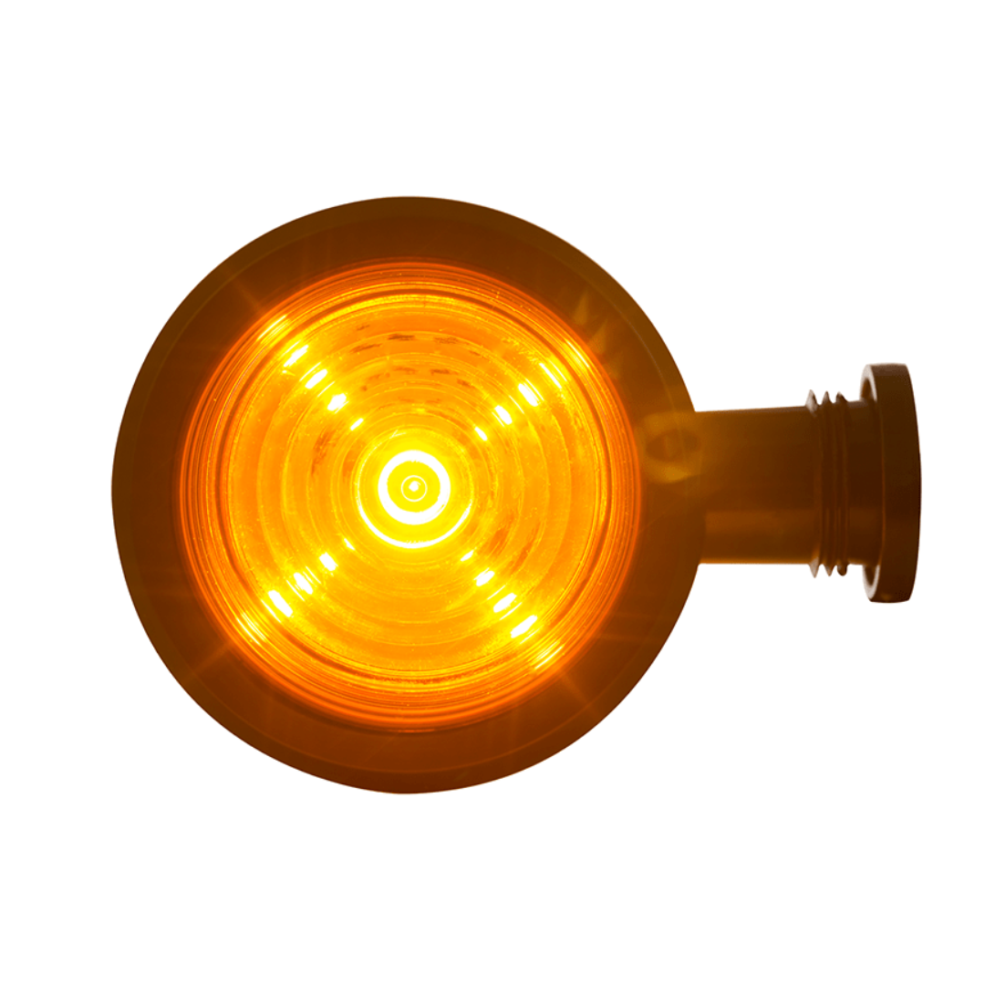 Old School Danish Short Indicator Marker Light / Amber