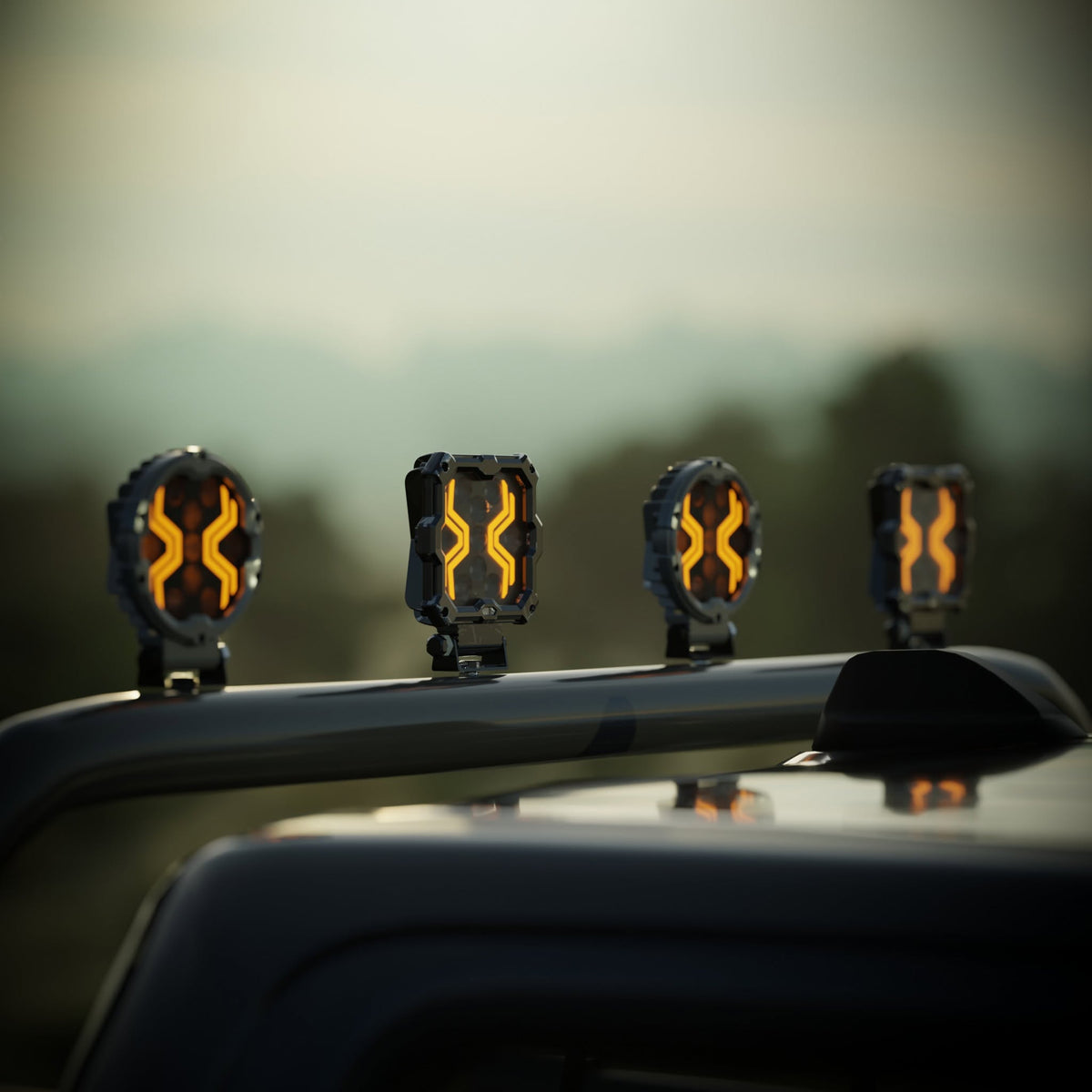 Dark Spider LED Work Lamp with Amber Position Light