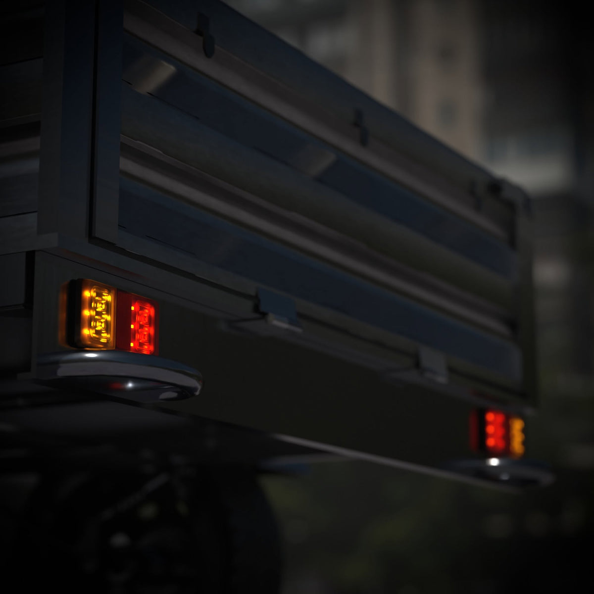 Rectangular Trailer Lights / Set of 2