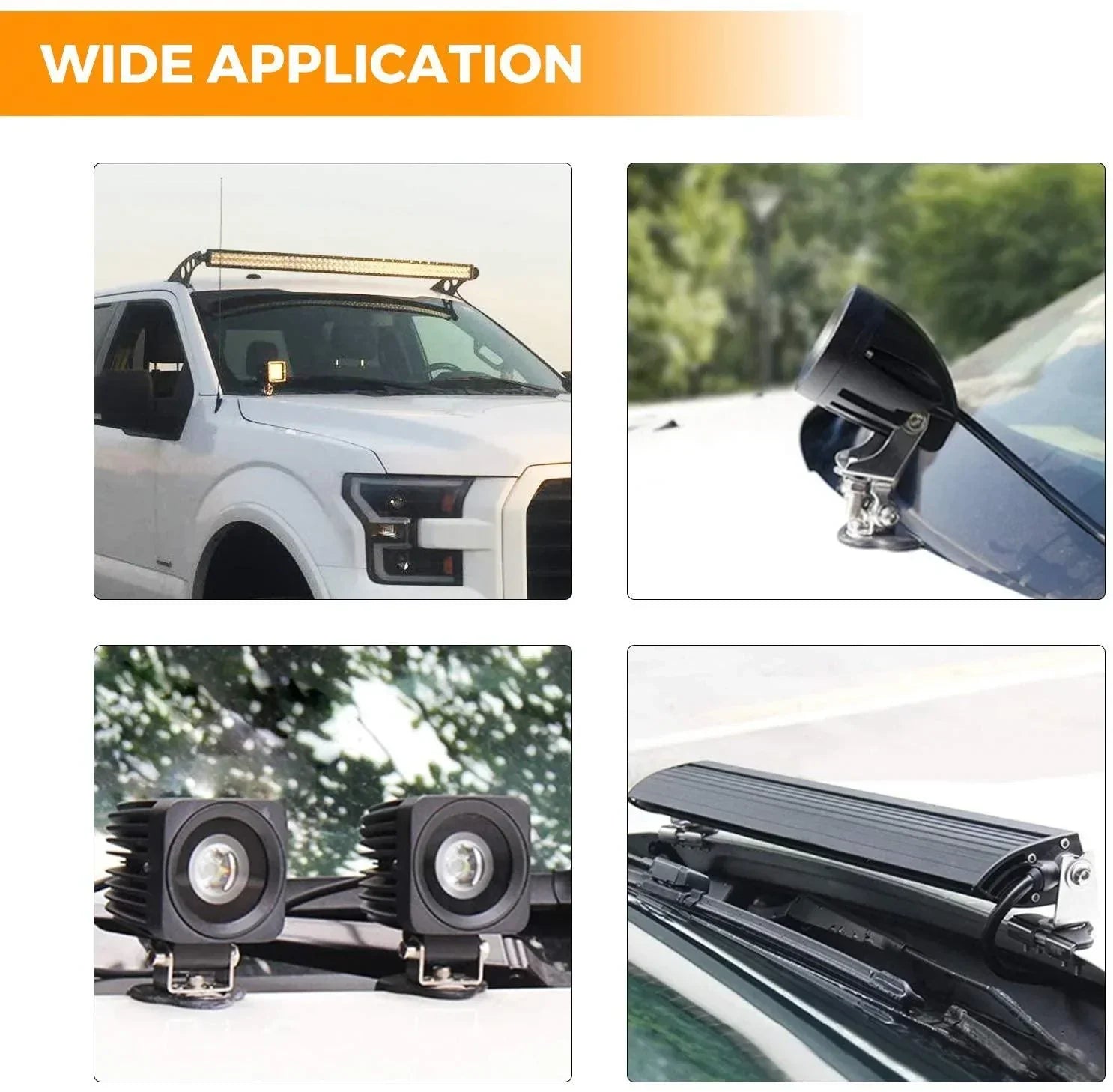 Ditch Light Bonnet Mounting Brackets