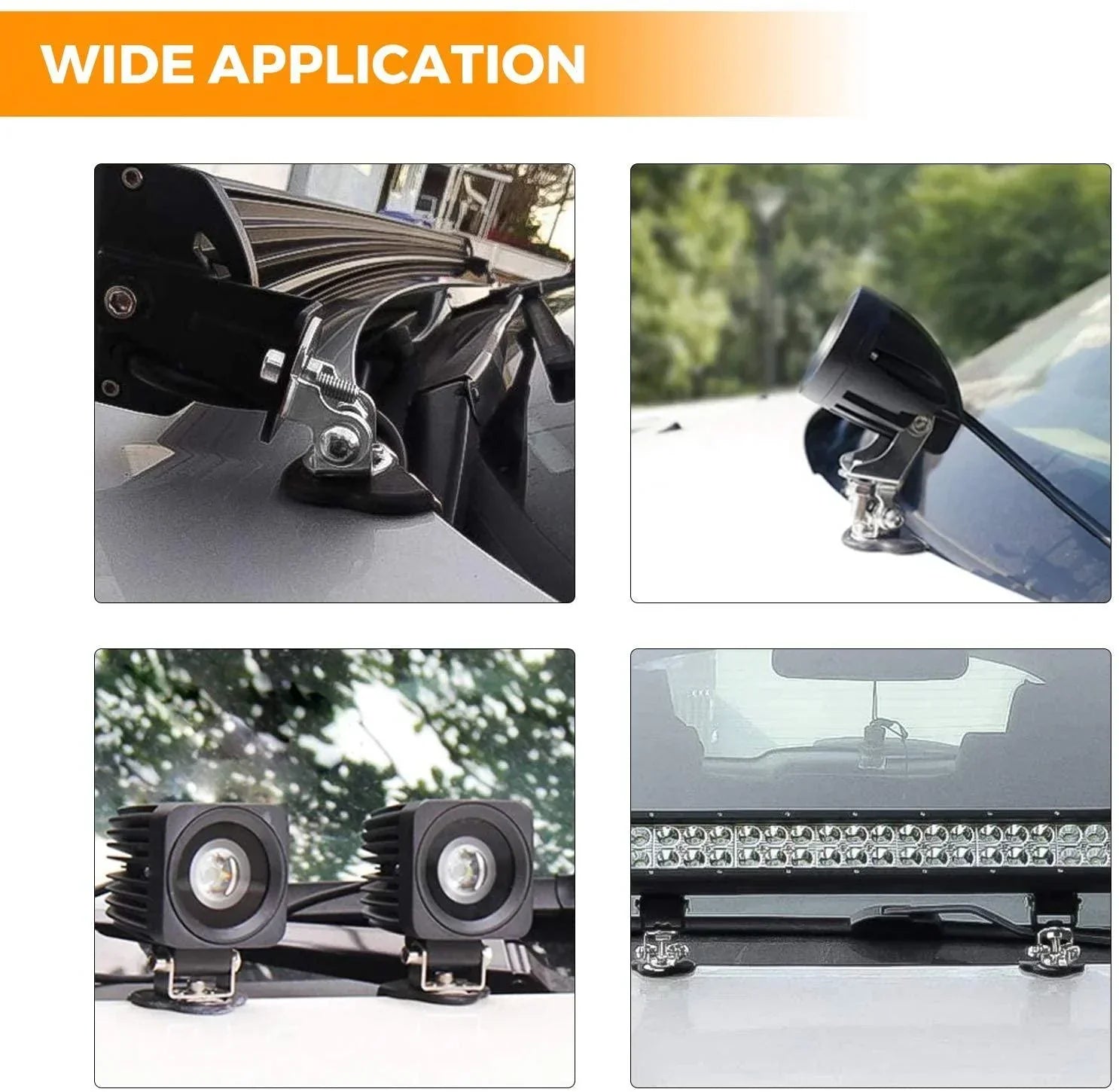 Ditch Light Bonnet Mounting Brackets