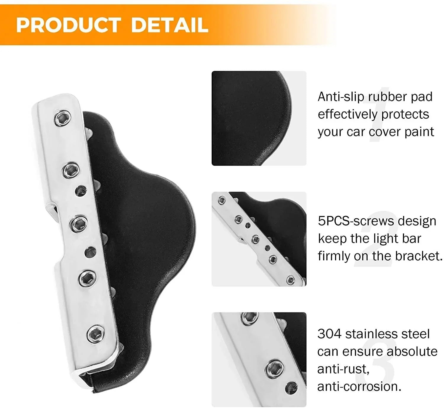 Ditch Light Bonnet Mounting Brackets