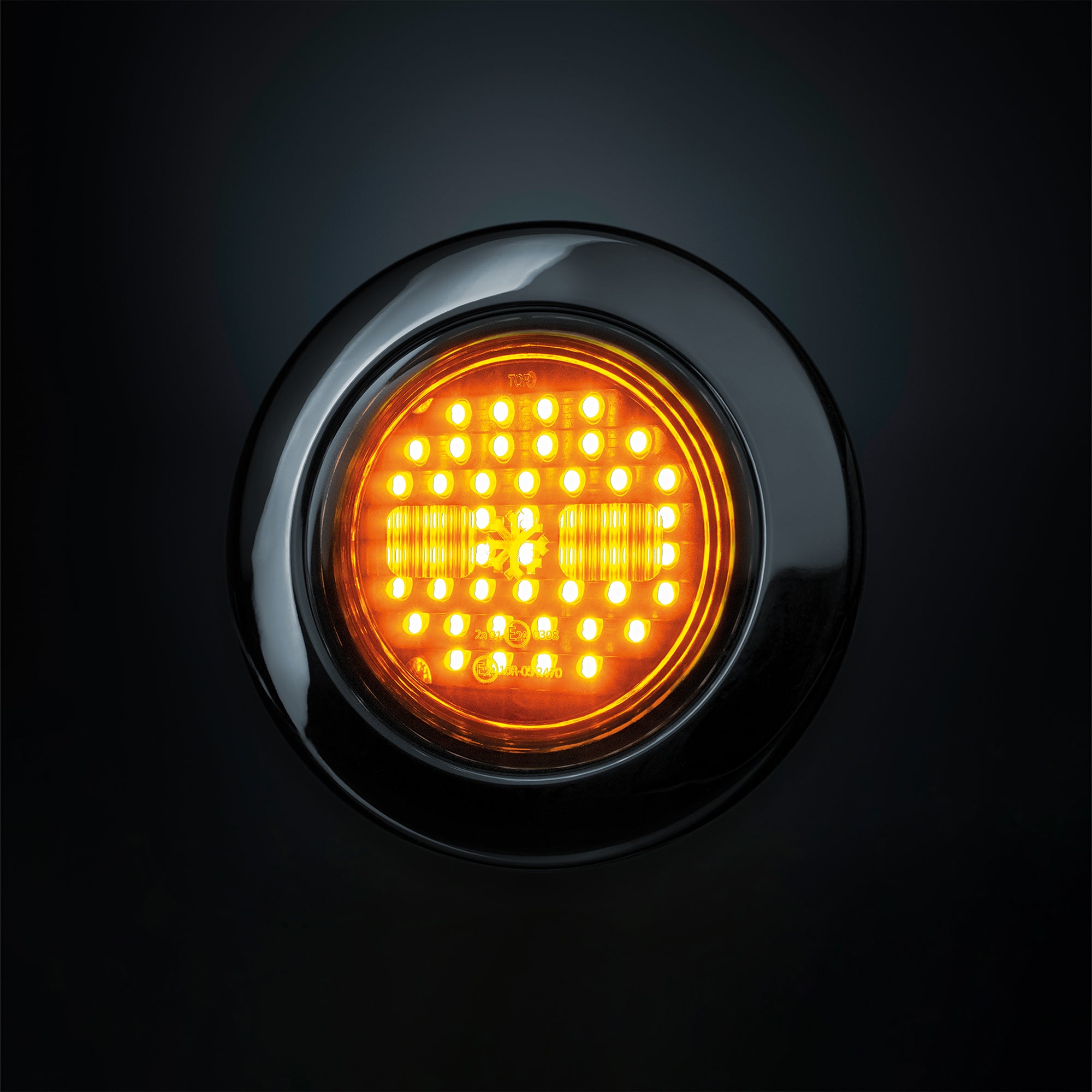 Strands Dark Knight IZE Round Indicator Light UK + Ireland