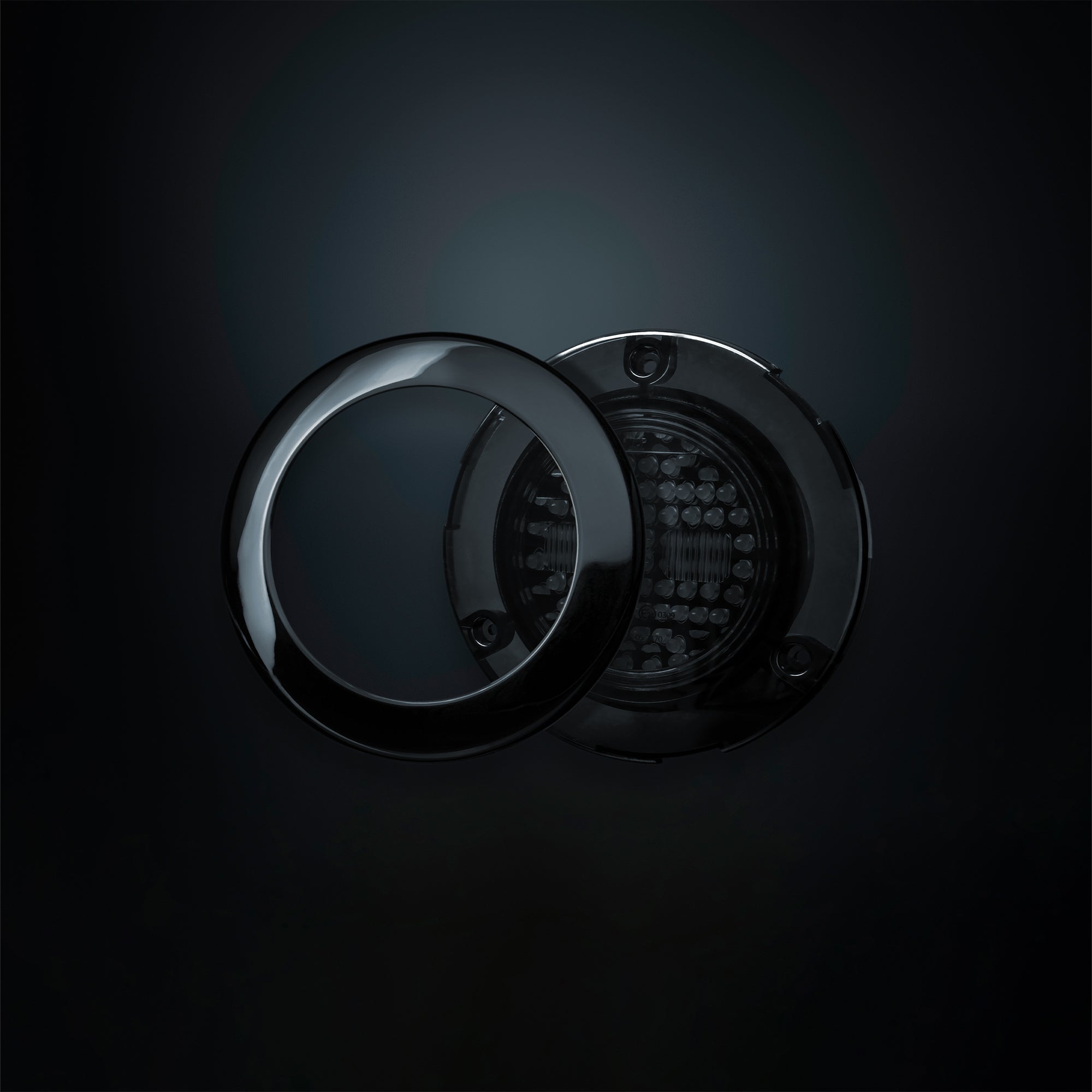 Strands Dark Knight IZE Round Indicator Light UK + Ireland
