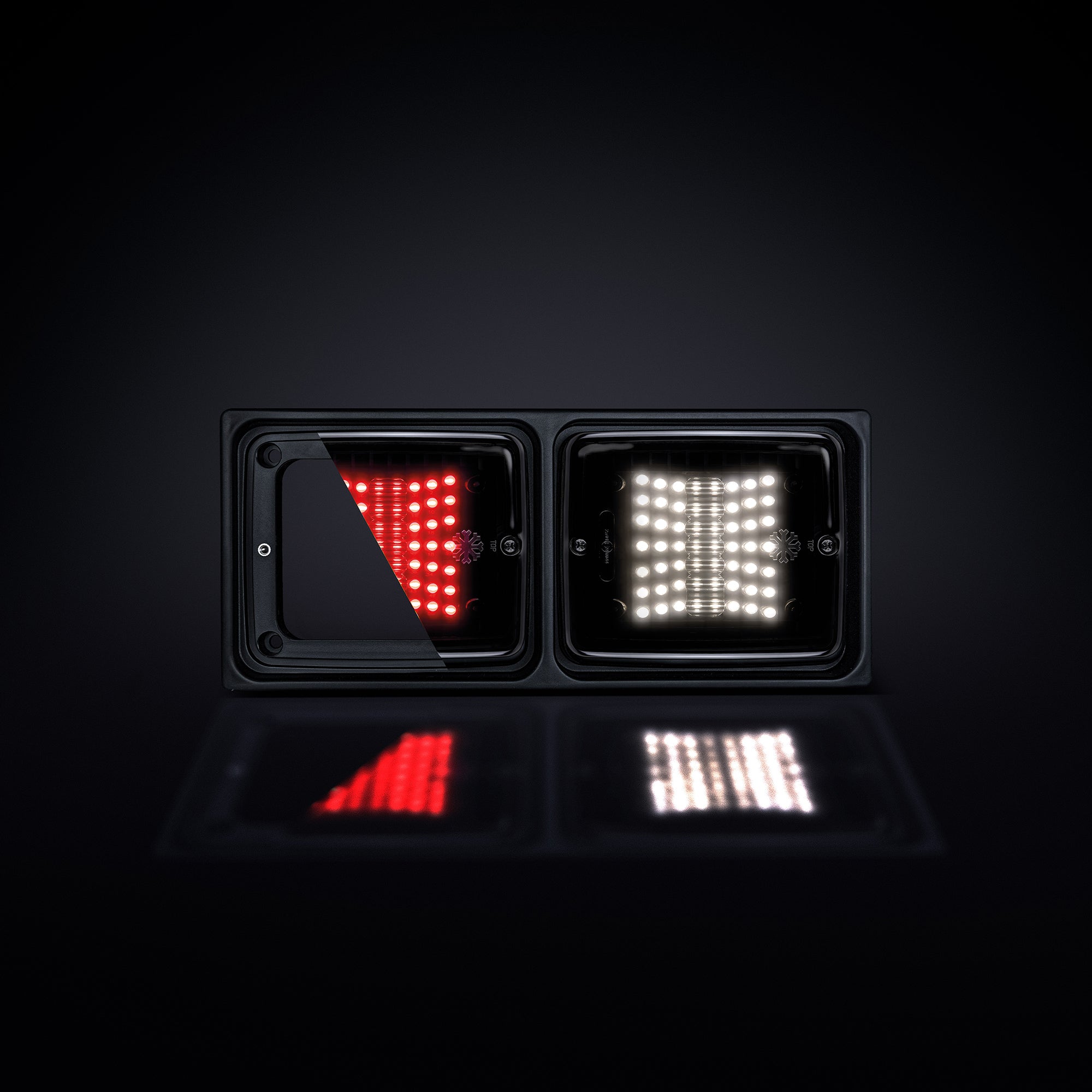 Fios IZE LED Moldura Dupla Montagem / 2 Lâmpadas Versão Horizontal -