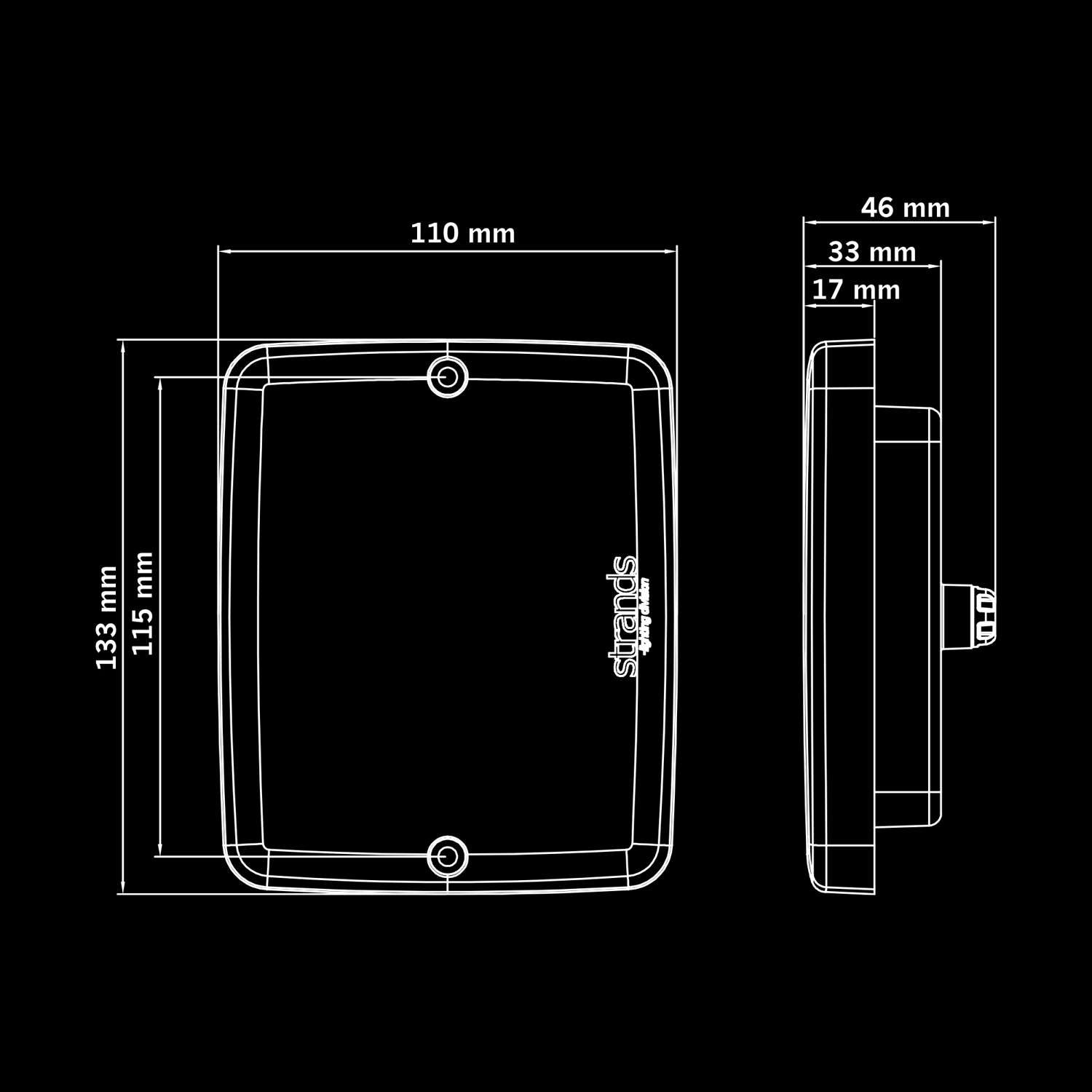 Strands FOR9T Illusion Indicator Light with Dark Lens