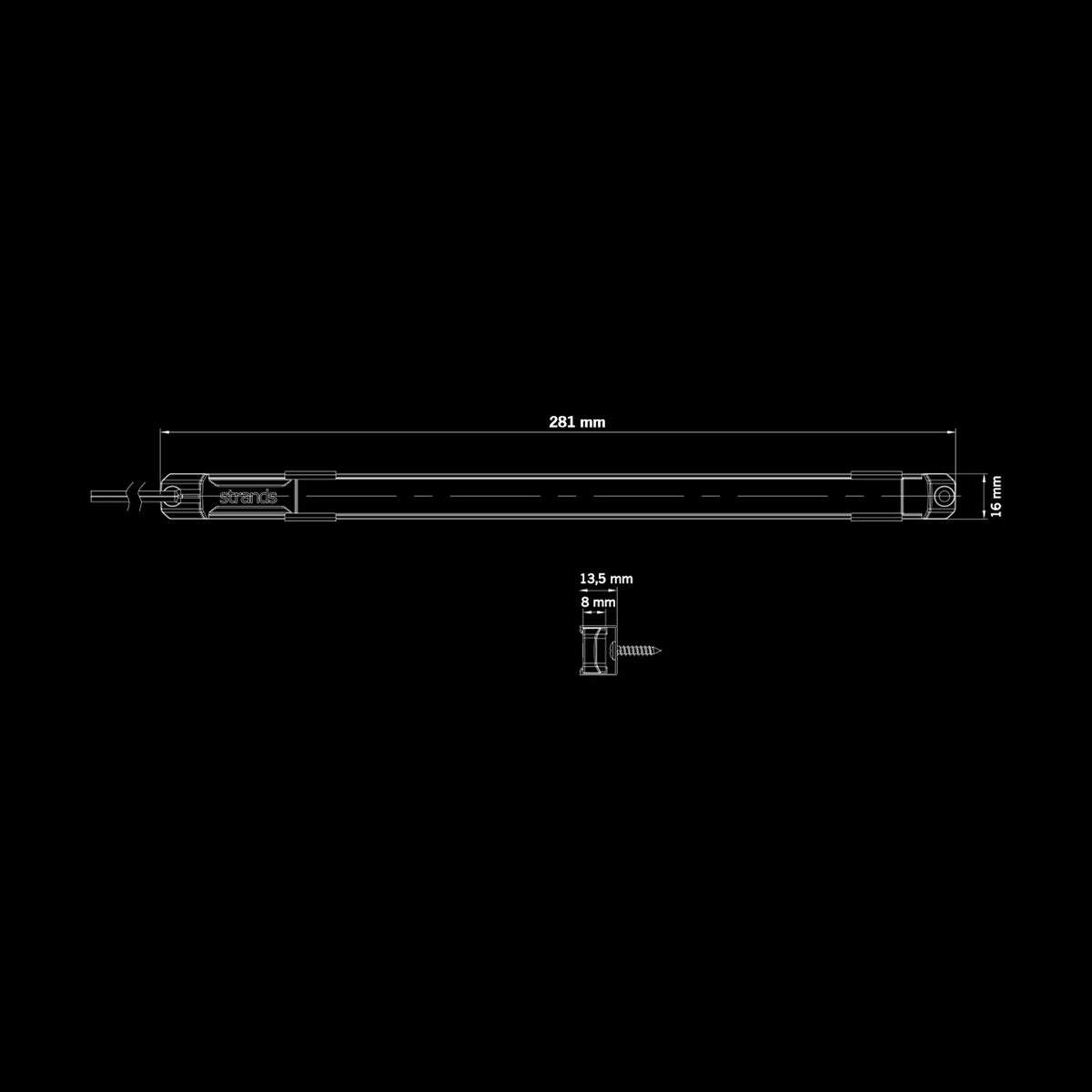 Strands Unity Interior LED Light Strip / White