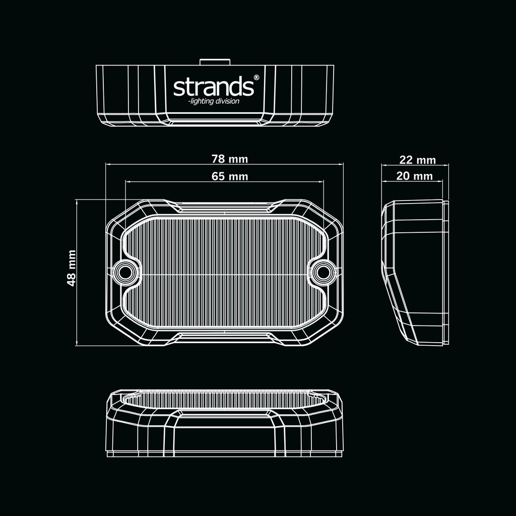 Strands Unity Reverse Light with Strobe / Fully E-Approved UK + Ireland