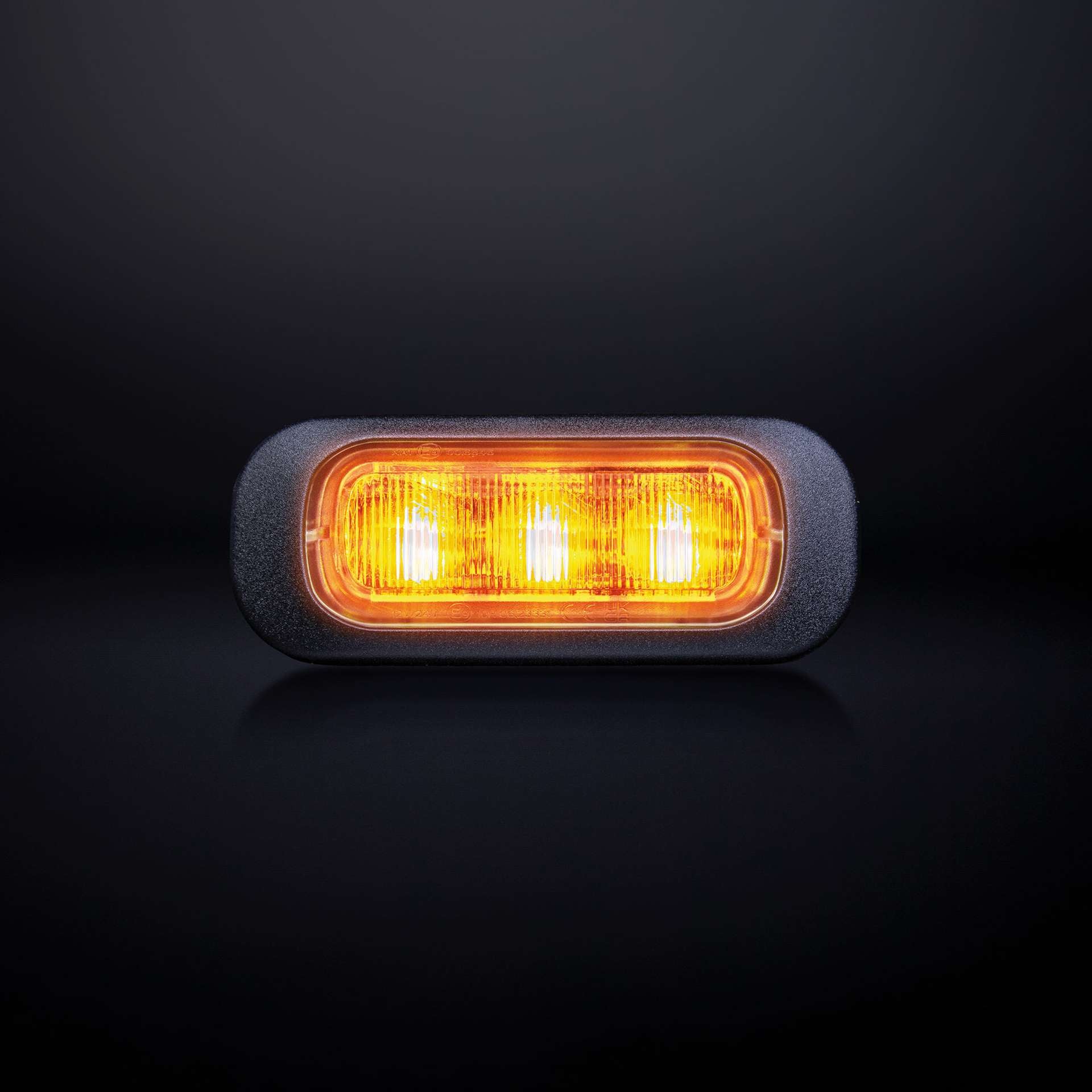 Strands Dark Knight Amber Strobe Light with Clear Lens UK + Ireland