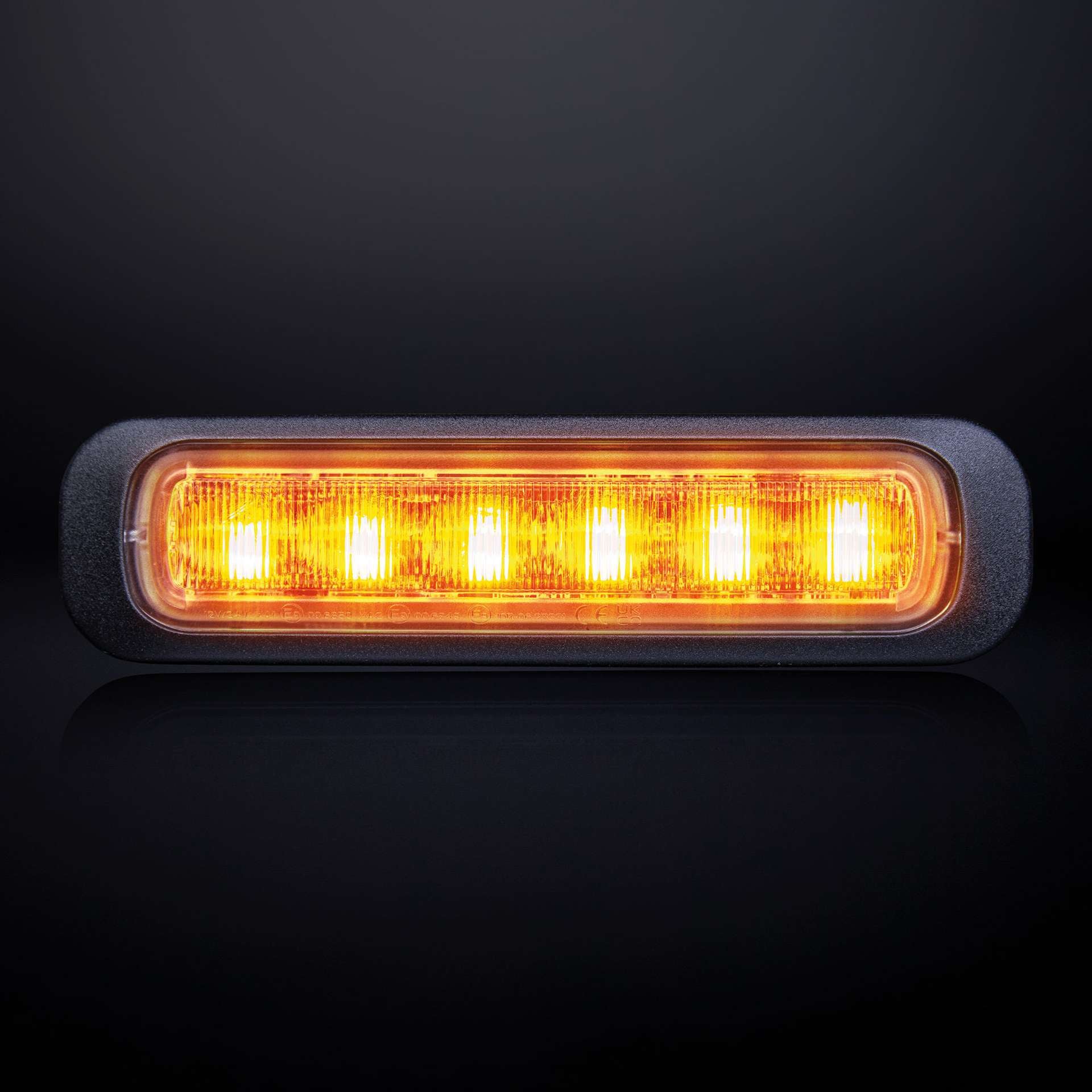 Strands Dark Knight Amber Strobe Light with Dark Lens UK + Ireland