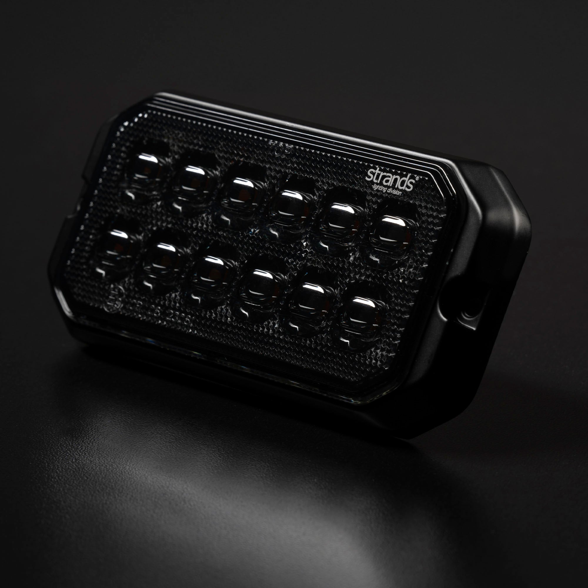Strands Dark Knight Duo Stroboskop-Warnleuchte mit 12 LEDs / Gelb & Weiß