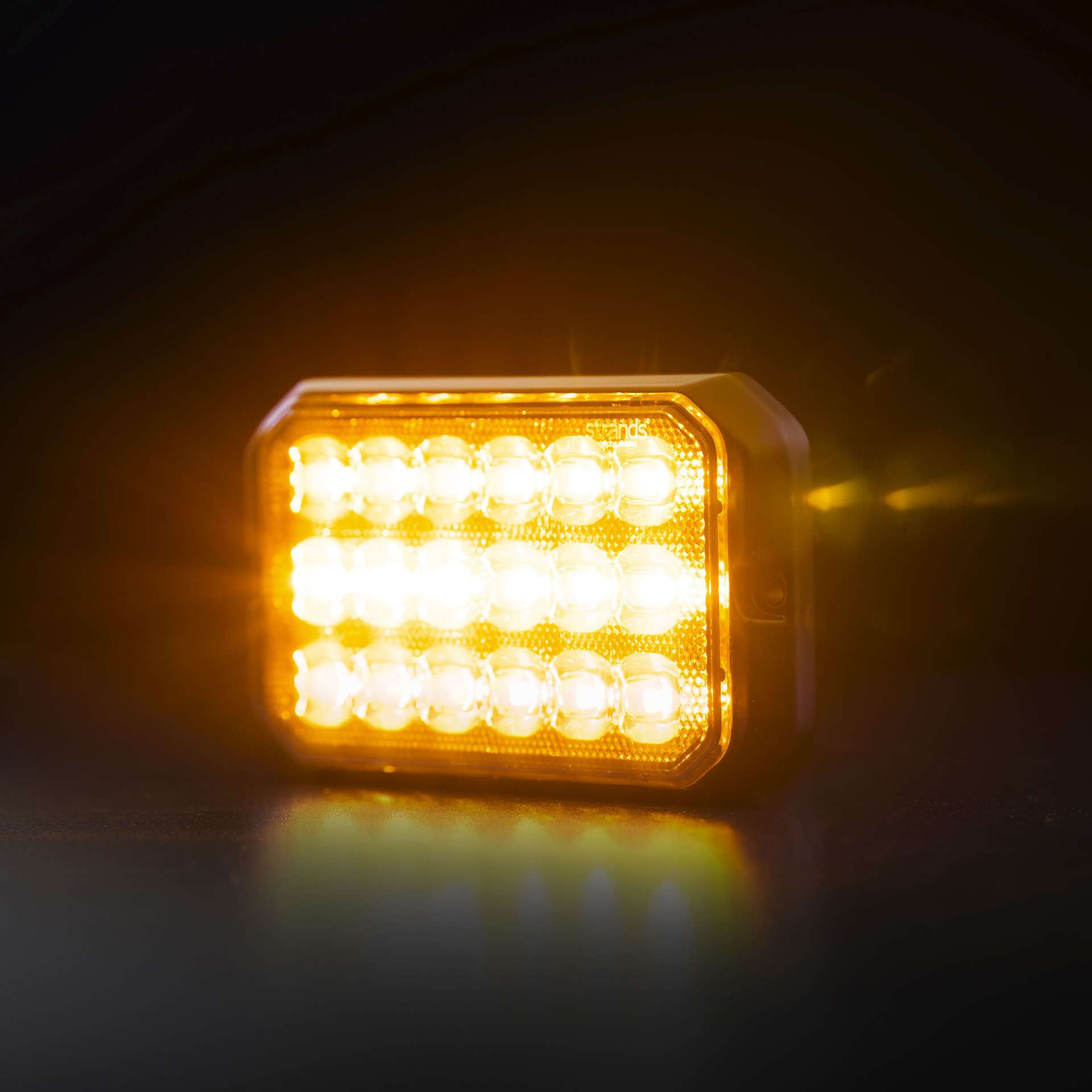 Strands Dark Knight Duo Strobe 18 LED Warning Light / Amber & White UK + Ireland