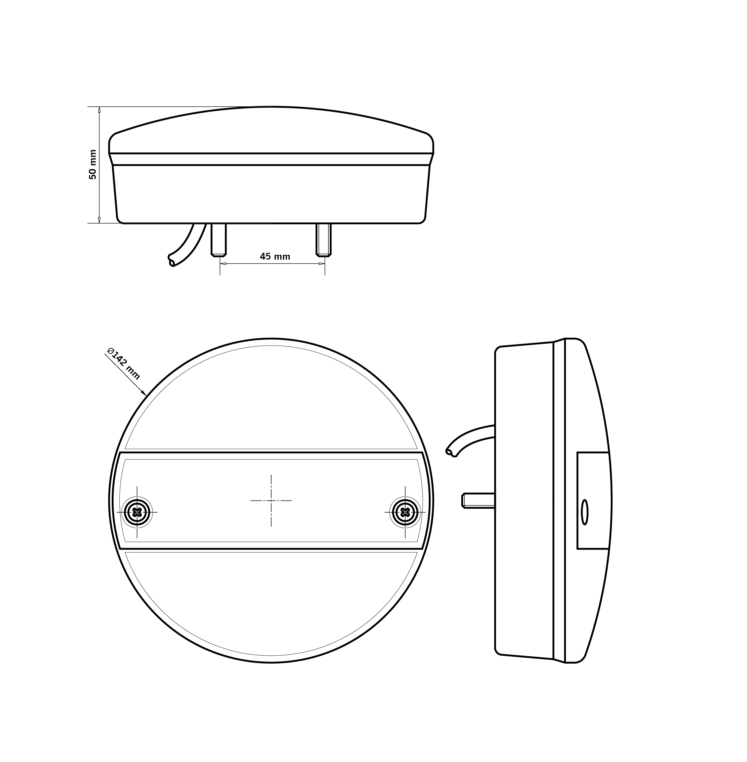 Fanale posteriore Strands LED OG Hamburger