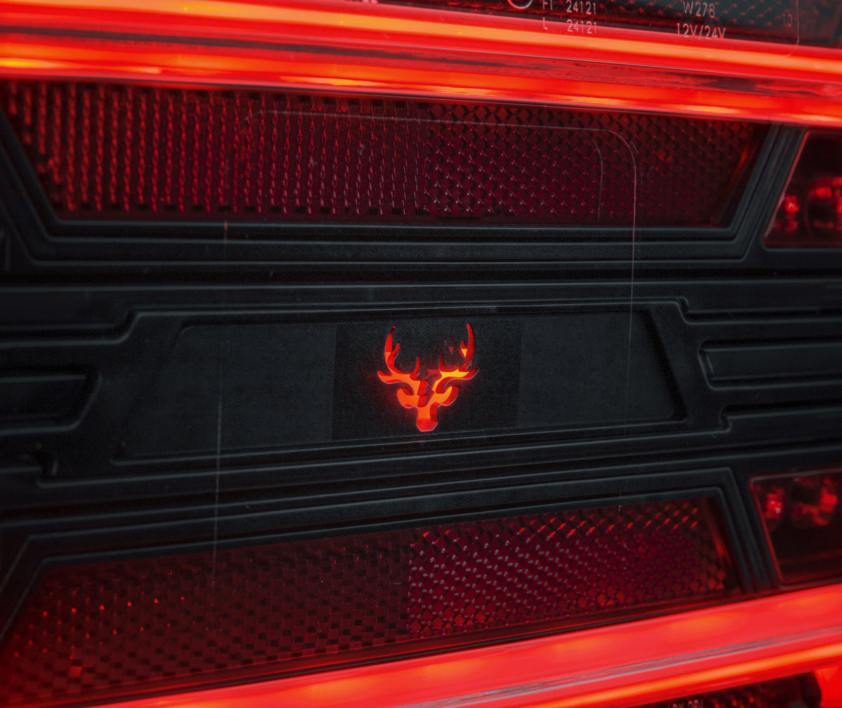 Strands Large 400mm Rear Dark Style Tail Light / 5 Functions