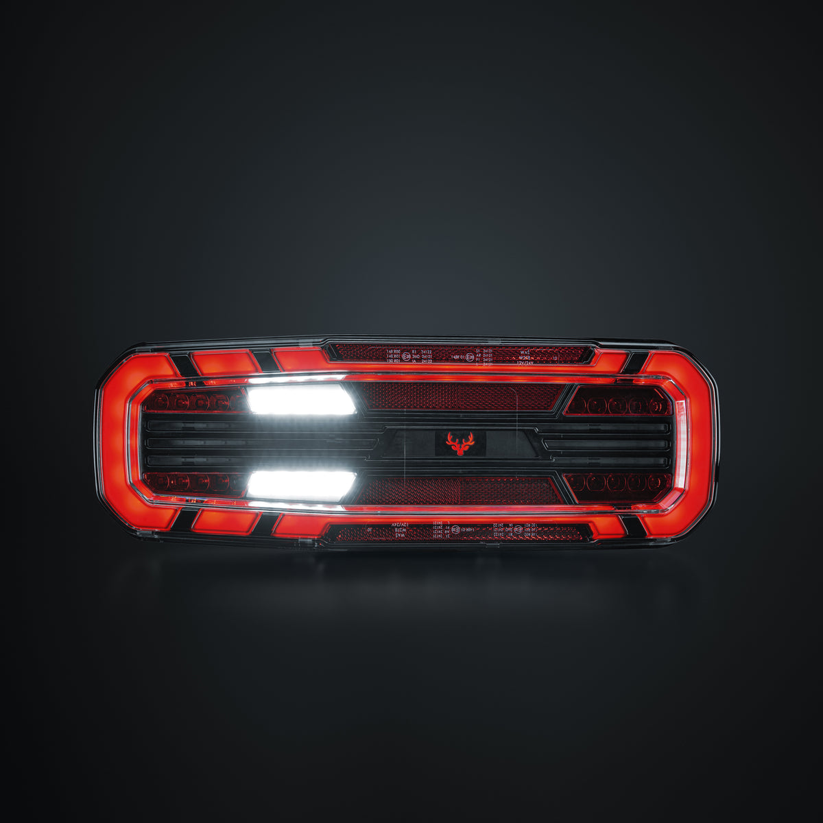 Strands Large 400mm Rear Dark Style Tail Light / 5 Functions