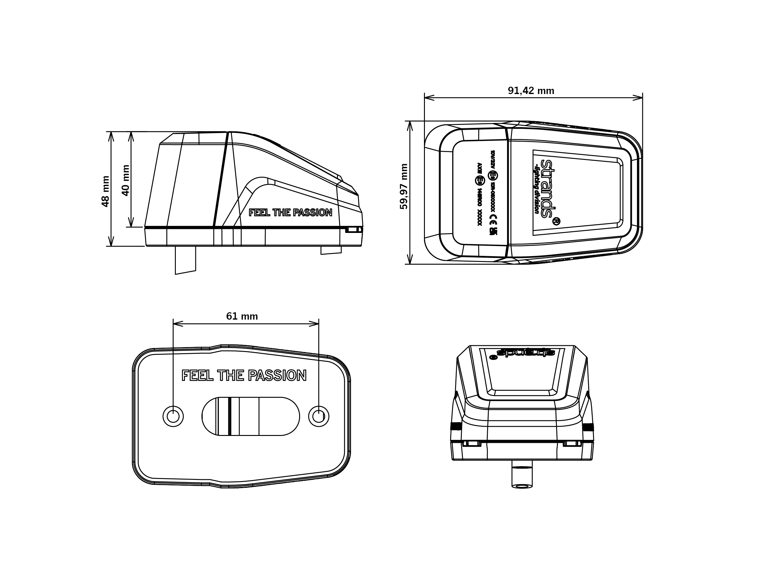 Luce da tetto a LED Strands IZE con strobo