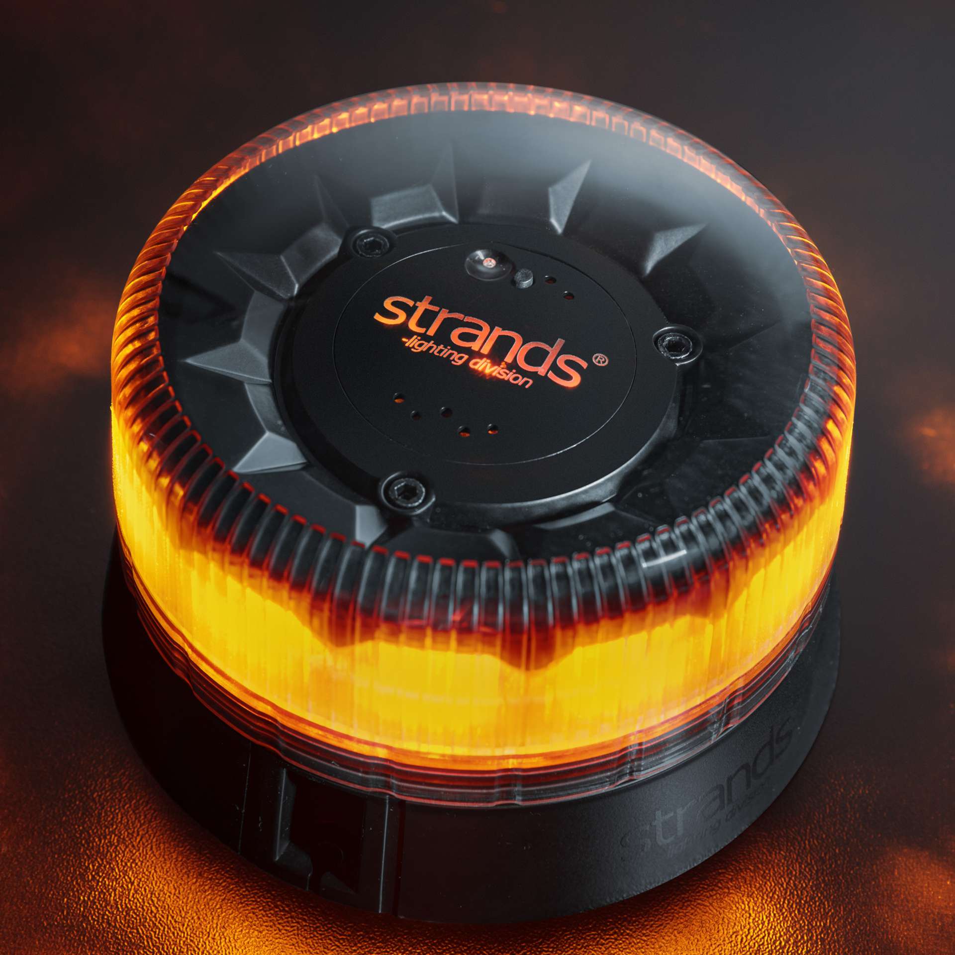 Strands Black Raven Pharos Flat Base Beacon with Dark Lens UK + Ireland