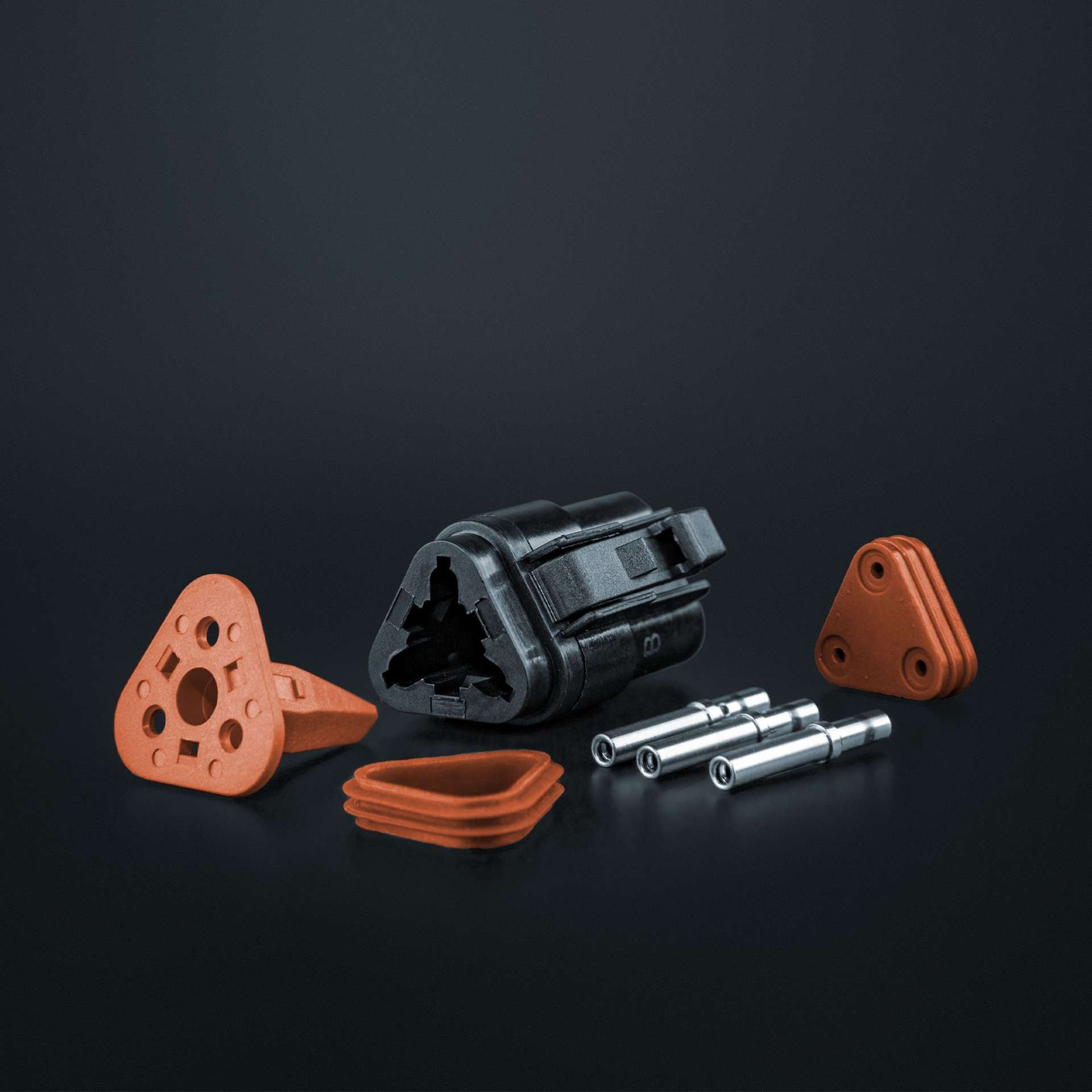 Pack of 5 Strands Pro DEUTSCH DT Plugs / 3 Way